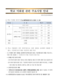 학교 미화원 관련 주요 안내사항(2022.6.)